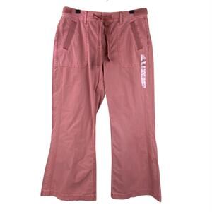 American Eagle Low Rise Baggy Flare Pants Size 12 Pink New With Tags